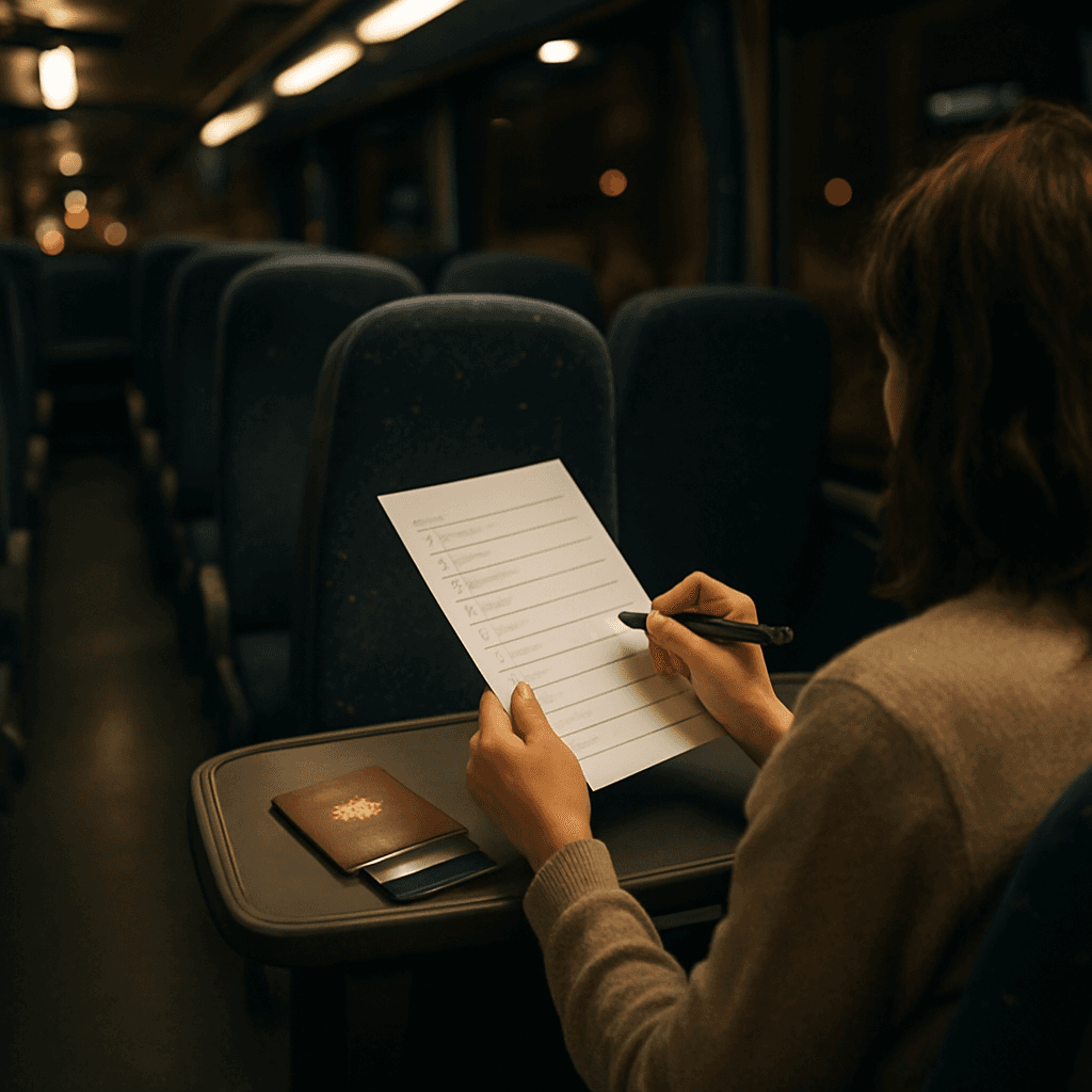 Bus de nuit : checklist confort et sécurité avant de partir