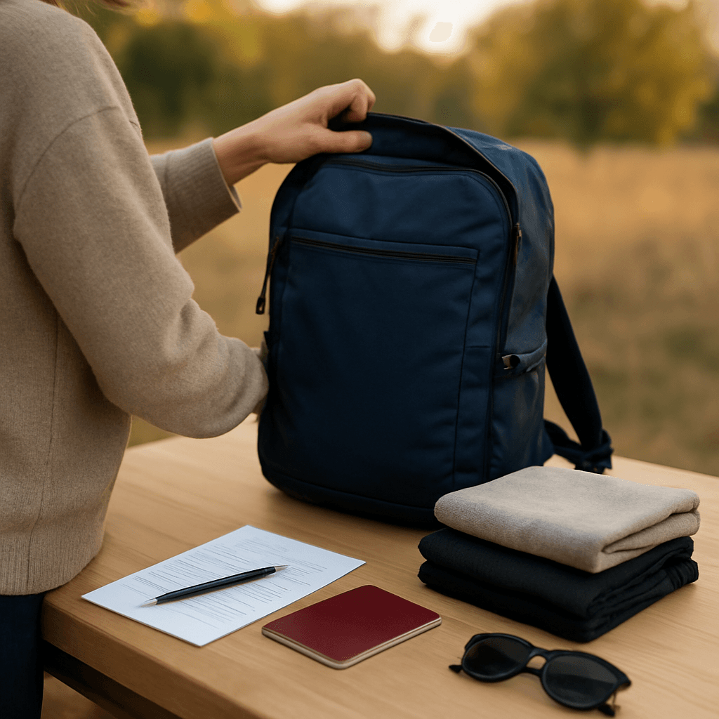 Voyager ultra-léger : packing 3 kg avec un sac 20L